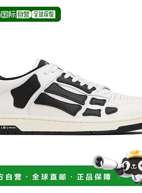 1h可退 香港直邮AMIRI 男士 白色 Skel Top Low 运动鞋 AMFOSR104