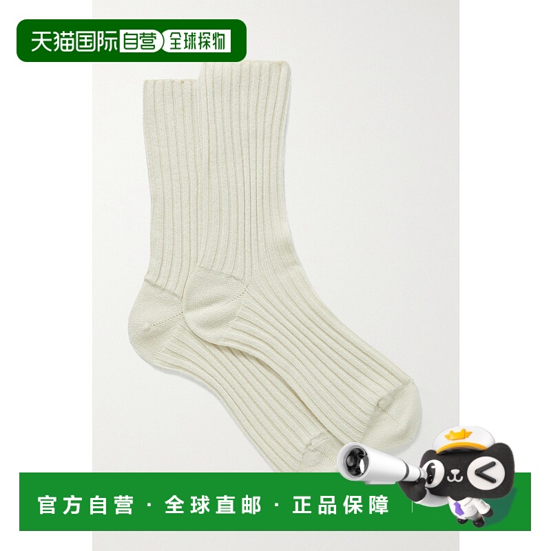 香港直邮The Row 女士 羊绒徽标袜子 5204P28 beige米色 舒适时尚