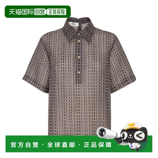 香港直邮Fendi FS8240AUP5 网眼丝绸衬衫