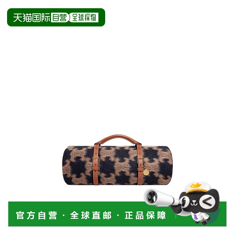 香港直邮Celine 标志印花毛毯和毛毯架 4M0783DP3.