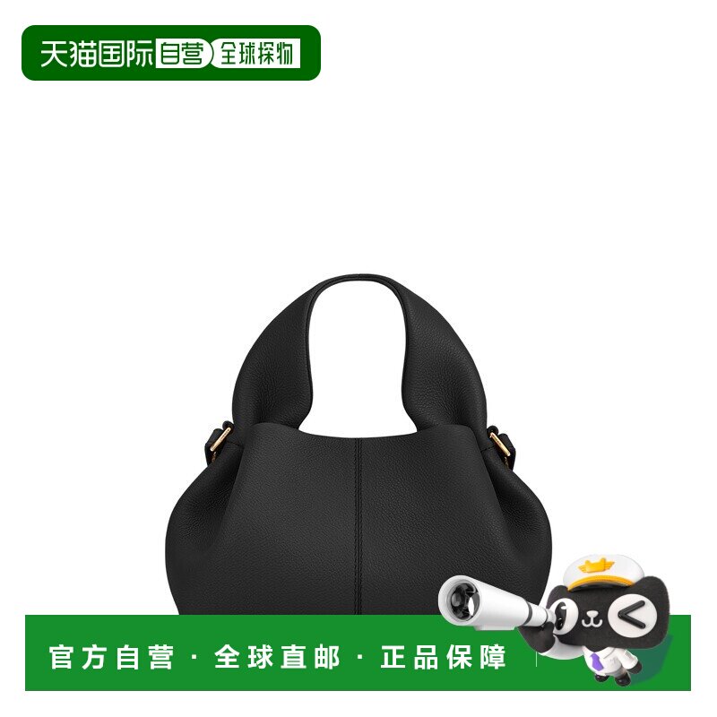 自营欧洲直邮POLENE Numero Neuf Mini女士黑色小牛皮手提包
