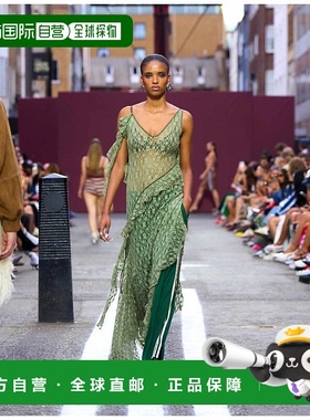 香港直邮ASOS 女士 detailing 设计不对称透视蕾丝长款毛边外露缝