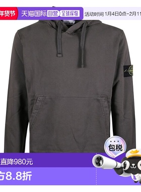 香港直邮Stone Island 石头岛 男士 標誌貼片抽繩連帽衫 L1S15610