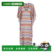 香港直邮MISSONI 微像素效果之字形圖案長卡夫坦長袍 米索尼 女士