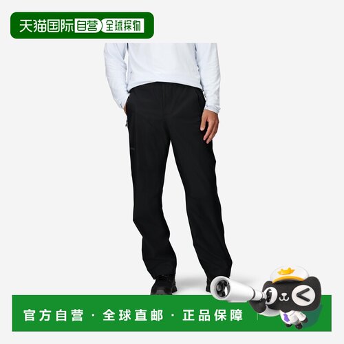 自营欧洲直邮Marmot土拨鼠 Minimalist男士黑色聚酯纤维防水长裤