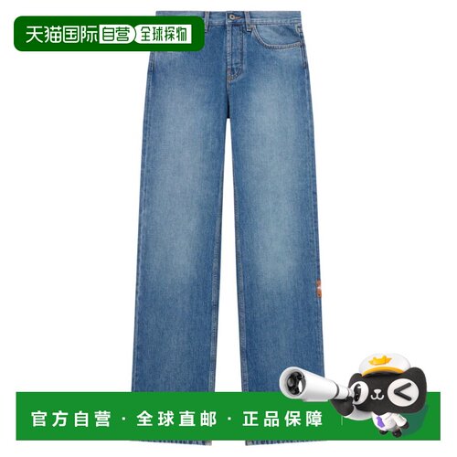 香港直邮off-white 女士 米白牛仔裤 2YA069S26DEN002