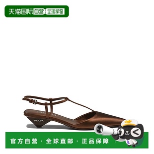 香港直邮Prada 普拉达 女士 尖头露跟鞋 1I535NF035049高跟高跟鞋