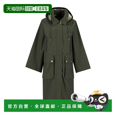 香港直邮Barbour 女士户外风衣 LWB0924OL52 SS2026 军绿色 Maude