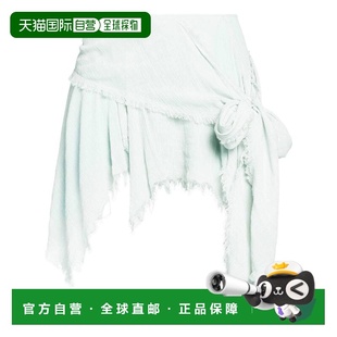 1h可退 香港直邮Acne Studios 艾克妮 女士 迷你半身裙 blue蓝色