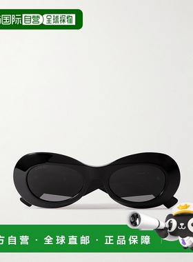 1h可退 香港直邮Gucci 古驰 女士 黑色 Fifth Avenue 太阳镜 GG16