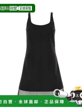 PRADA 女士连衣裙 P3L46SOOO132TF0002羊毛丝绸普拉达