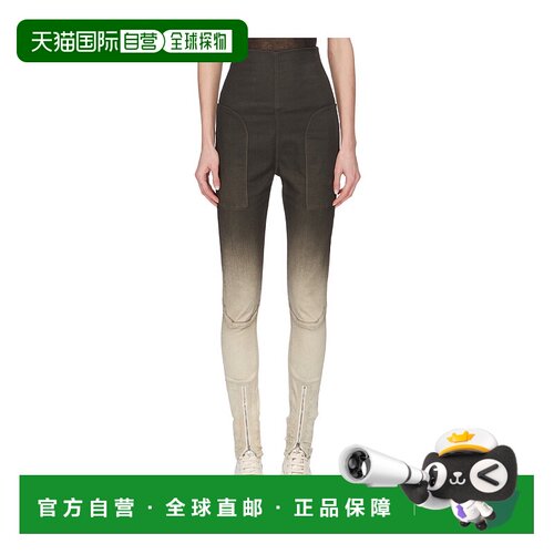 香港直邮Rick Owens Drkshdw 拉链细节渐变牛仔长裤 DS02C5320SBE