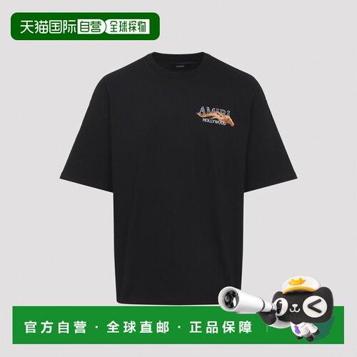 1h可退 欧洲直邮AMIRI 男士T恤 AMTOJR1050BLACK SS2026 黑色 Ami