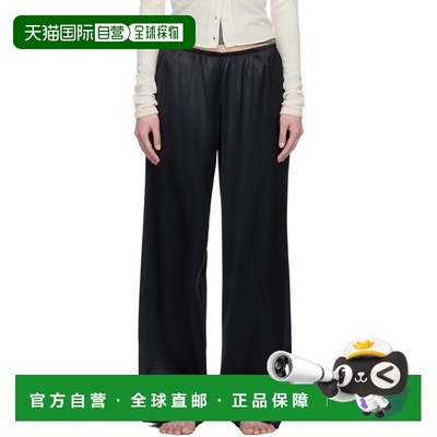 1h可退 香港直邮SKIMS 女士 黑色 Heavyweight Satin Wide Leg 长