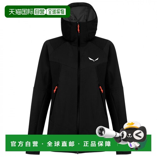 香港直邮SALEWA 女士户外软壳衣 1031581BLACKOUT【付后1h可退】