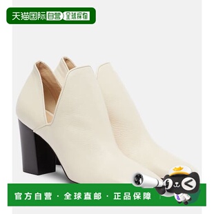 香港直邮Lemaire white白色 女士 多尔赛皮质浅口鞋 舒 1h可退