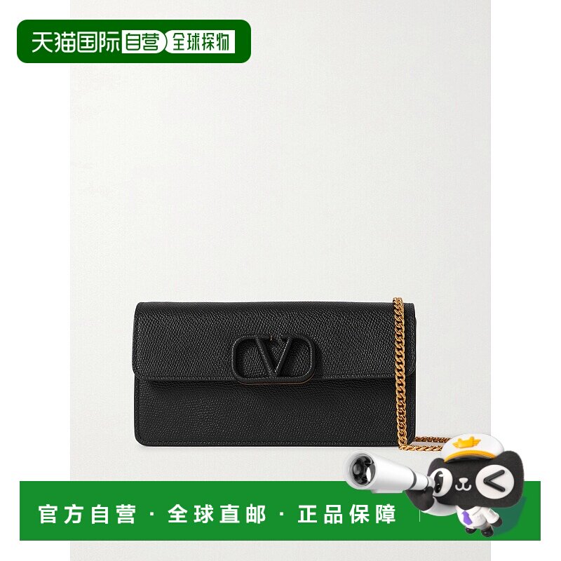 香港直邮Valentino 华伦天奴 女士 VLOGO 织纹皮革钱包 3W2P0S93R