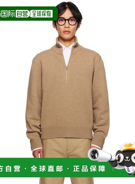 香港直邮Thom Browne 汤姆 布朗 男士 驼色 Geese Intarsia Merin