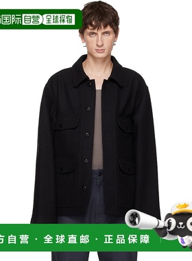 1h可退 香港直邮Lemaire 男士 黑色 Utility 夹克 OW1168LF1476