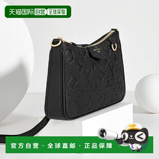 自营1h可退 POUCH系列女士黑色压纹牛皮 欧洲直邮LV路易威登EASY