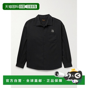 Palmer 男士 可拆卸领刺绣棉质斜纹布衬 维斯维木 香港直邮Visvim