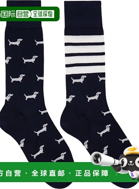 香港直邮Thom Browne 提花图案袜子 FAS226AY3012