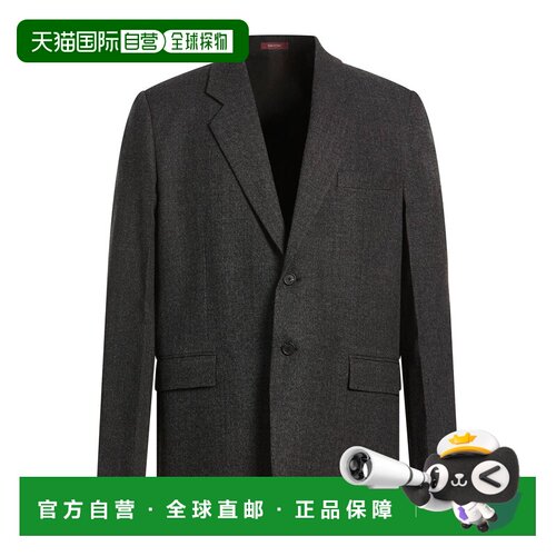 1h可退 香港直邮Gucci 古驰 男士 西装外套 grey灰色 舒适时尚