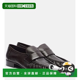 1h可退 香港直邮The Row 女士 皮质乐福鞋 brown棕色 舒适时尚