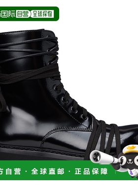 香港直邮Moschino 莫斯奇诺 女士 黑色 Biker 踝靴 MA24014G0MMG5