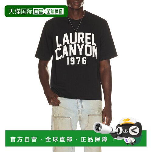 香港直邮AMIRI 男士 Laurel Canyon 方形T恤 AM426JR059