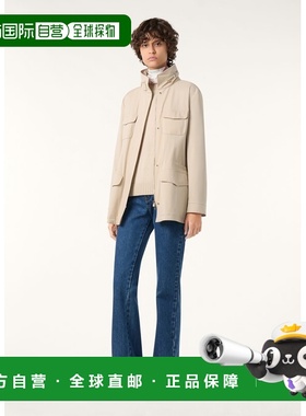 自营欧洲直邮Loro Piana 女士白色功能性面料夹克