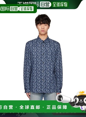 香港直邮A.P.C. 男士 蓝色 Trek 衬衫 COFDMH02396印花男装