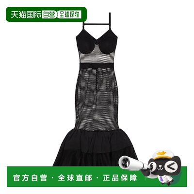 香港直邮GIVENCHY 女士连衣裙 BW22L44ZS6001 SS2026 黑色 露背蕾