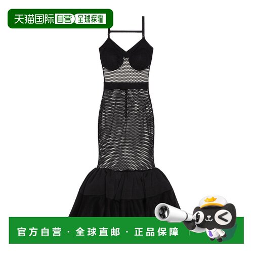 香港直邮GIVENCHY 女士连衣裙 BW22L44ZS6001 SS2026 黑色 露背蕾