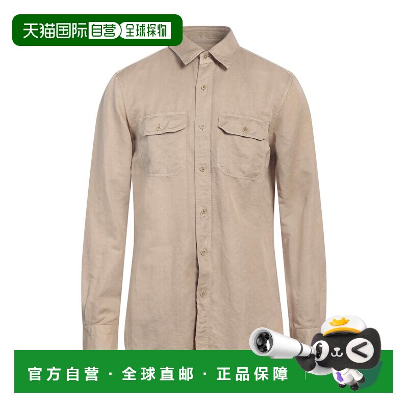 香港直邮Tom Ford 汤姆 福特 男士 亚麻衬衫 beige米色 舒适时尚