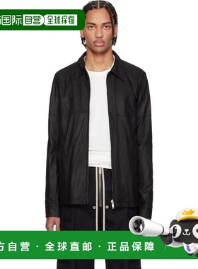 香港直邮rick owens 瑞克 欧文斯 男士 黑色 Temple Brad 皮革夹