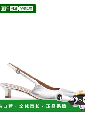 1h可退 香港直邮aeyde 女士 CATRINA 层叠纳巴革银色凉鞋 A11PUCA