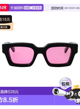 1h可退 香港直邮off-white 女士 醋纤黑色粉色太阳眼镜 OERI008C9
