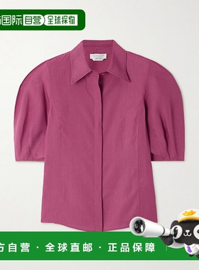 1h可退 香港直邮Gabriela Hearst 女士 Sansi 亚麻衬衫 2251018LA