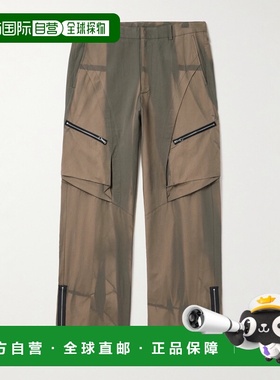 1h可退 香港直邮JiyongKim 男士 Sun-Bleached 直筒拉链装饰棉混