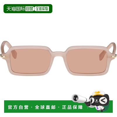 1h可退 香港直邮Fendi 芬迪 女士 粉色 Selleria 太阳镜 FE40174I