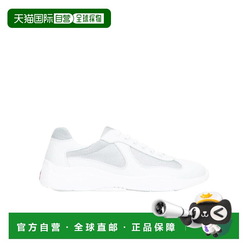 香港直邮Prada/普拉达 男士 America's Cup徽标休闲运动鞋 crov - 实物图