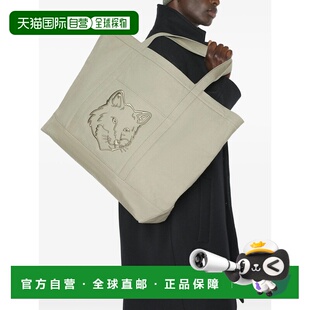 付款1h内可退 香港直邮MAISON KITSUNE 男士 XL 狐狸头手提包 LW0