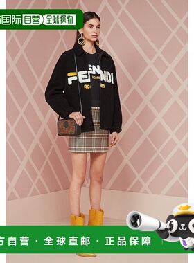 香港直邮Fendi 黑色logo印花T恤 FS7074A5H1短袖