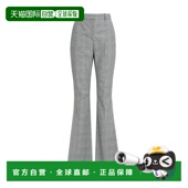 香港直邮Balmain 巴尔曼 女士 1h可退 高腰格纹休闲裤 BF1PO105WB