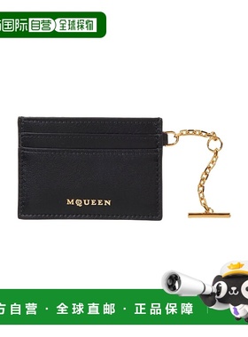 香港直邮mcqueen 亚历山大 麦昆 女士 卡套 black黑色 舒适时尚
