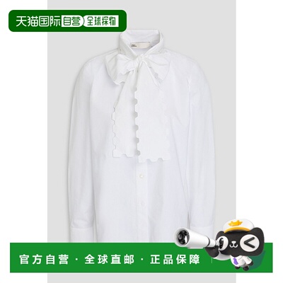 香港直邮Tory Burch 托里 伯奇 女士 蝴蝶结棉质府绸衫 145213100
