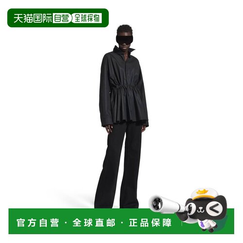 自营欧洲直邮Balenciaga巴黎世家 Garde Robe女士收腰衬衫式连衣