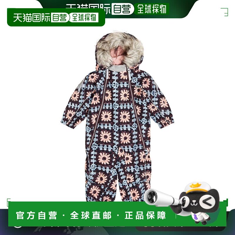 1h可退 香港直邮Molo 婴儿 Pyxis 皮草儿童风雪服童装 colorful花