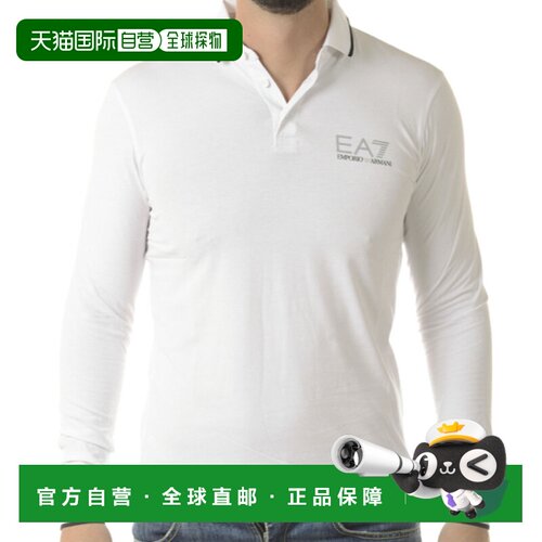 1h可退 香港直邮EA7 EMPORIO ARMANI 男士T恤 6YPF62PJ03ZWHITE